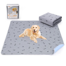 Washable Dog Pee Pad 168x125 Extra Large, Fast Absorbent Reusable Puppy Pads, Waterproof Pet Training Pads with Bone Print,Non-Slip Whelping Pad for