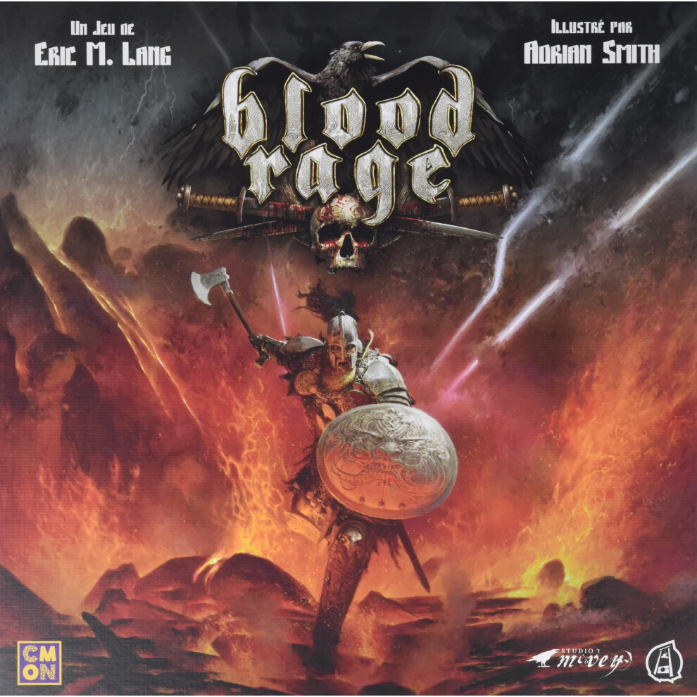 Asmodee Blood Rage Board Game ? Playing Game ? Figurine Game Black