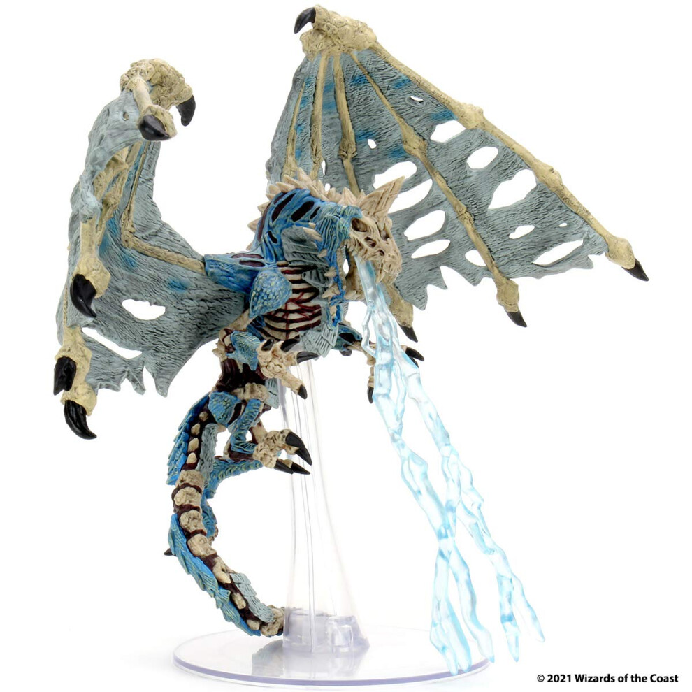 Rubies Wizkids Dungeons And Dragons Icons Of The Realms Miniatures, Boneyard - Dracolich, Dnd Miniatures Blue