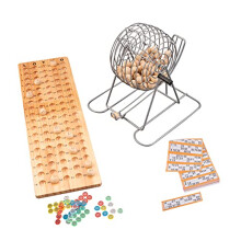 Engelhart - Metal Bingo Lattocage 10" whith 90 wooden balls and controll board