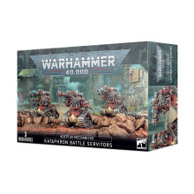 Games Workshop 99120116020" Adeptus Mech Kataphron Battle Servitors Plastic Kit, Black
