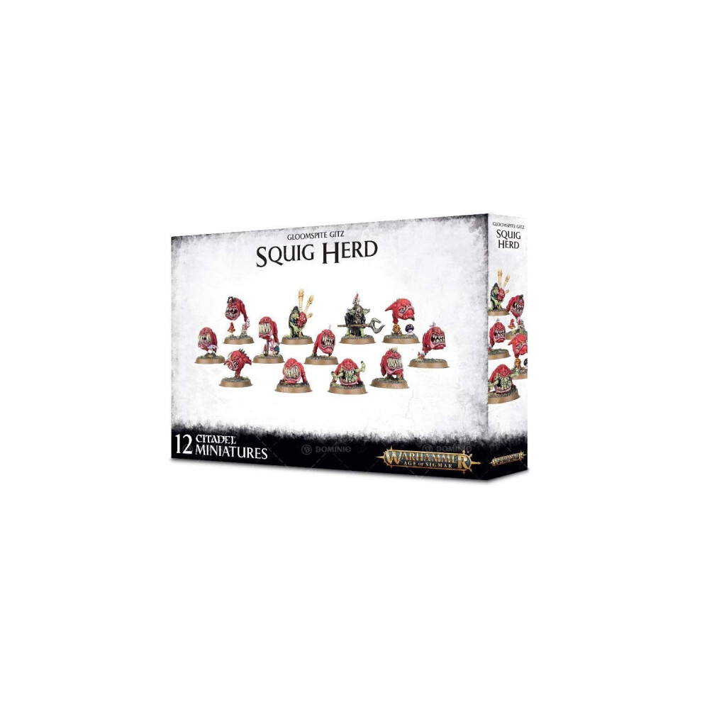 Warhammer Games Workshop - Age Of Sigmar - Gloomspite Gitz: Squig Herd, Black