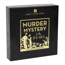 Talking Tables | Reusable Murder Mystery Game for Adults | Ages 15+ | 5-13 Players | 3 Alternative Endings, English Language Game, Fun After Dinner