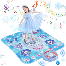 Dance Mat for 3-12 Year Old Girls, Electronic Dance Pad with 8 Button & Wireless Bluetooth, Music Dance Toy Birthday Xmas Gifts for Kids 3 4 5 6 7 8 9