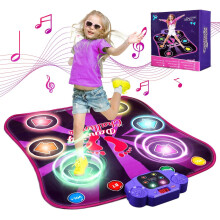 HahaGift Light Up Dance Mat for Girls Toys Age 4 5 6 7 8,Dance Pad Toys for 4 5 6 7 8 9 10 Year Old Girl Boy Gifts, Dance Game for Kids Toys Age 4-8