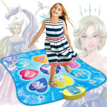 Sunlin Dance Mat, Gifts Toys for Girls 3 4 5 6 7 8 Years Old, Frozen Unicorn Theme Toys, Dance Pad with 7 Game Modes, 5 Challenge Levels, 9 Built-in