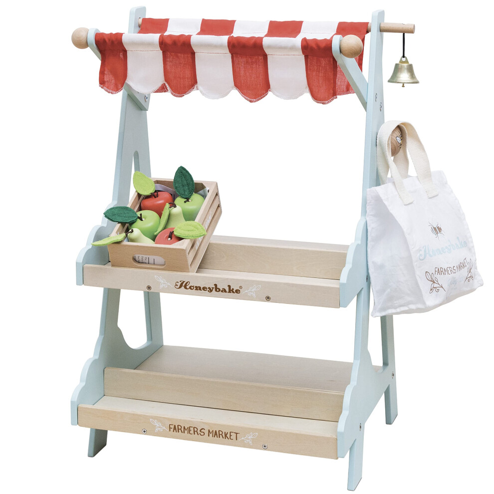 Le Toy Van - Wooden Honeybee Market Play Shop Set | Supermarket Pretend Play Food Shop,Small