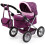 Bayer Design 13037AA Dolls Pram Trendy, stroller, foldable, height-adjustable handle, bag 1