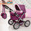 Bayer Design 13037AA Dolls Pram Trendy, stroller, foldable, height-adjustable handle, bag 5
