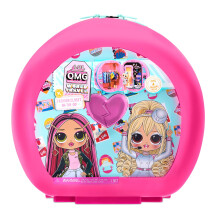 L.O.L. Surprise! 576044EUC LOL Surprise OMG World Travel Closet On-The-Go-Rolling Storage Case Backdrops-Fits 4 Fashion Doll