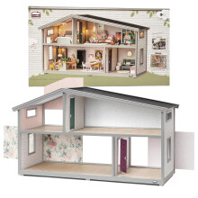 Lundby Dolls House ? Expandable Doll House for Boys and Girls ? Kids 2 Storey Dollhouse with 4 Rooms, Windows and Colorful Openable Doors