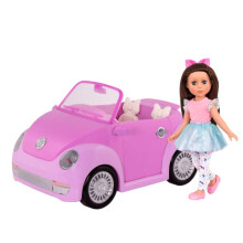 Glitter Girls 62243458338 GG Purple Convertible CAR & Candice Doll, Small