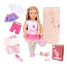Our Generation - 46 cm - Bow-Themed Fashion Starter Doll - Thea - Blond Hair & Hazel Eyes - 3 Outfits & Styling Accessories in Gift Box - Pretend Play