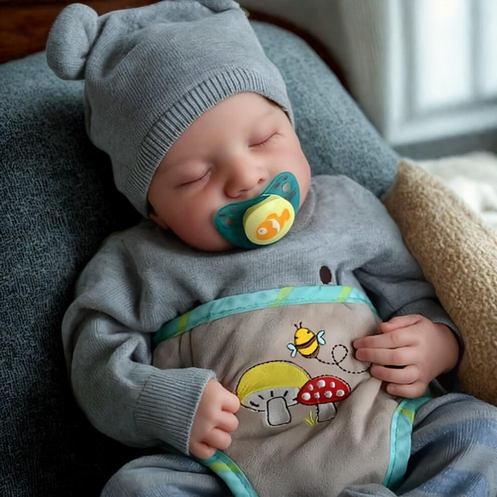 Jizhi 20" Realistic Reborn Baby Doll - Vin-Yl Newborn Baby Doll Boy With Sleeping Ey-Es - Lifelike Reborn Baby Dolls For Kids Age 3+