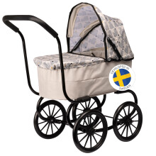 Skr?llan Doll Pram - Doll Carriage for Kids - Classic Doll Stroller for Dolls - Oldschool Doll Pram for Children 3 Years - Doll Accessories for Boys