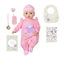 Baby Annabell Active Annabell 709900-43cm Doll with Soft Cuddly Body & Realistic Features and Sounds - Clothing and Accessories - Require 3 AAA