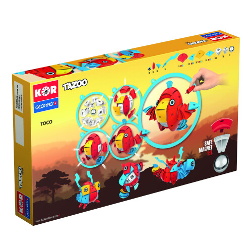 Geomag Geomag- KOR Tazoo Toco, 86 Pieces, 604 2