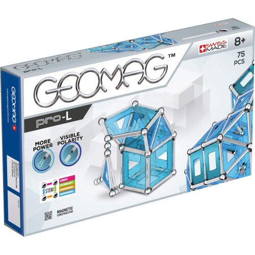 Geomag Geomag pro-L, Magnetic Rods, 75 Pieces, 023