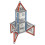 Geomag Geomag- 810 Special Edition - NASA Rocket, Magnetic Constructions, White, Grey, Red, 84 Pieces 2