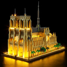 GEAMENT LED Light Kit Compatible with LEGO Notre Dame de Paris - Lighting set for Architecture 21061 (Model Set Not Included)