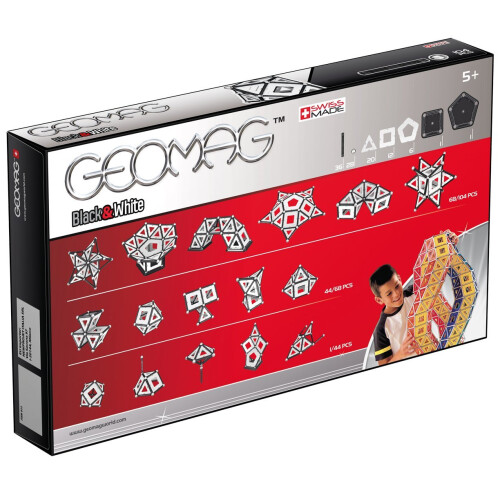 Geomag Geomag- 013 - Panels Black and White,104 Pieces 1