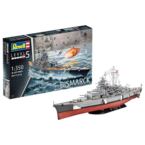 Revell Revell 05040 Bismarck 1:350 Scale Unbuilt/Unpainted Plastic Model Kit