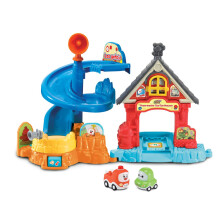 Vtech Tut Tut Cory Speedster - Fire Station Tut-Tut-Hausen - Interactive Fire Station with 2 Mini Vehicles and Original Voices from the TV Series on