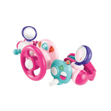 Early Learning Centre Lights and Sounds Buggy Driver Pink For Children Ages 6 To 18 Months Baby Toys Pram Toy Baby Driver Toy Steering Wheel Baby Car