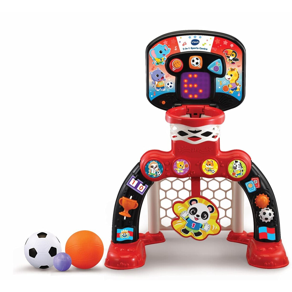 VTech 3-in-1 Sports Centre, Red/Black, 660 x 580 x 440 millimeters