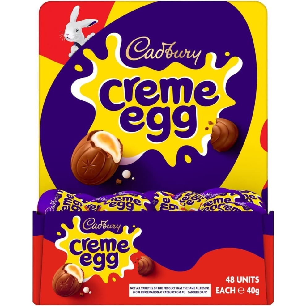 Cadbury Creme Egg pack of 48 x 40g - Perfect for Easter Hunt 2025