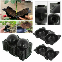 Plant Rooting Ball Air Layering Propagation Pods Black