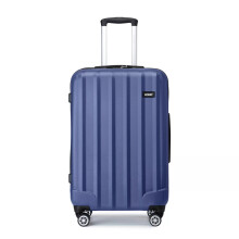 (Navy) KONO Lightweight 24Inch Hard Shell ABS Suitcase 4 Wheels Luggage Medium Travel Case