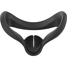 Silicone VR Face Cover Compatible for Quest 2 Headset Glasses Anti-Sweat Waterproof Replacement Face Pad Eye Padding Cover for Q2 VR Accessory