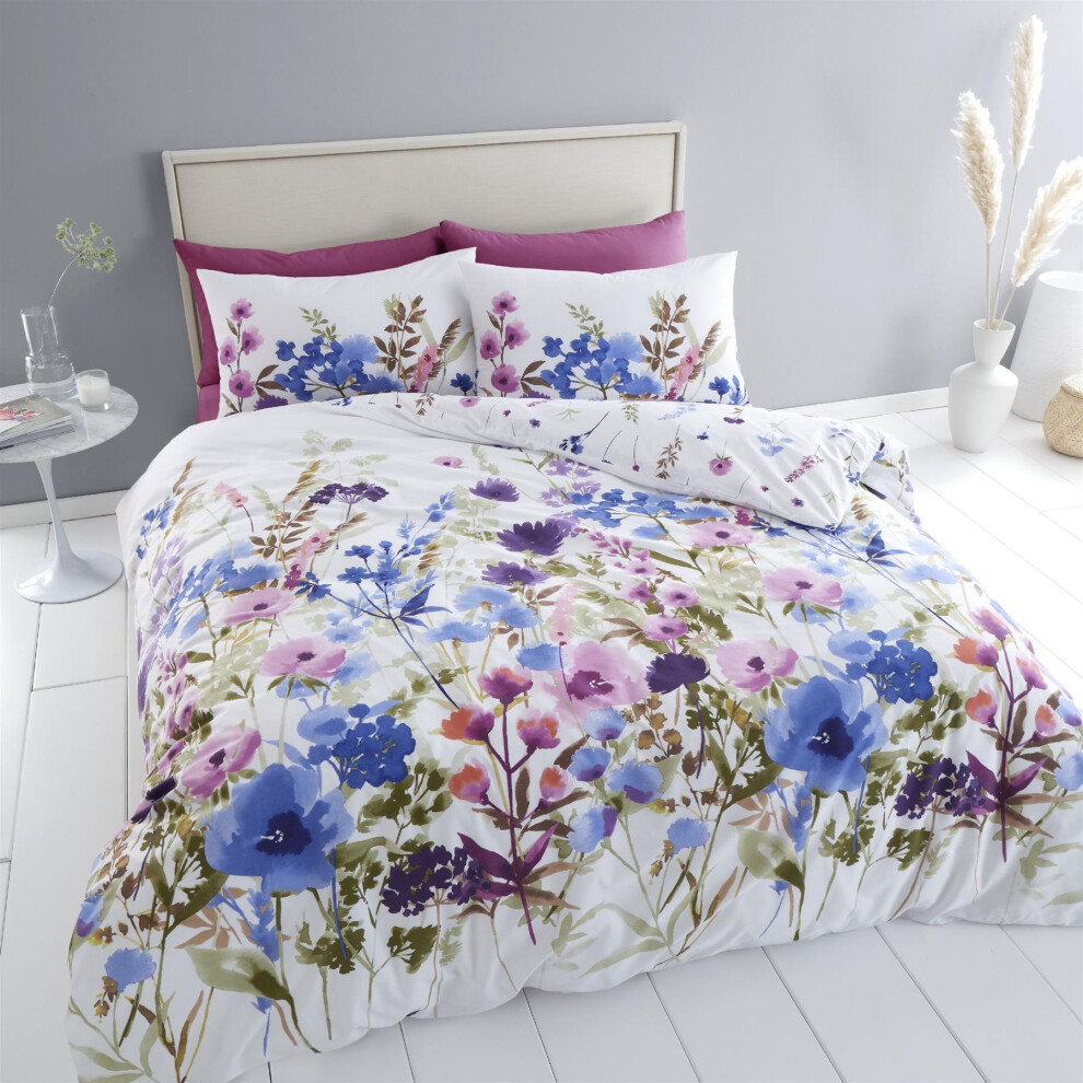 Julian Charles Blue Catherine Lansfield Countryside Floral Pink And Duvet Set - Double - Image 12
