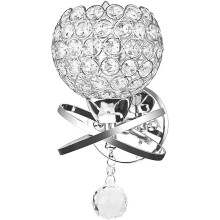 Moderne Kristall Wandleuchte Stil Kristall Wandlampe Nordic Deckenleuchte Für Schlafzimmer Gang Wohnzimmer Wandleuchte Halter E27, Silber