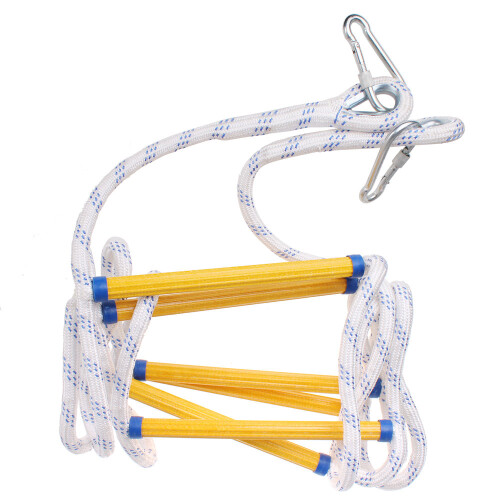 3M Echelle de Cordes, Échelle de Cordes d'évacuation, Échelle de Secours de Sécurité avec 2 Crochets