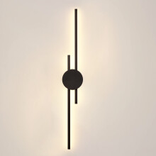 60CM Modern Wall Lamp Led Wall Light Indoor Black Acrylic Wall Sconce for Bedroom, Hallway, Living Room, Warm White