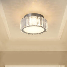 K9 Crystal Ceiling Light , Modern Led Ceiling Light, Warm White Round Ceiling Lamp for Living Room, Dining Room, Bedroom, Hallway