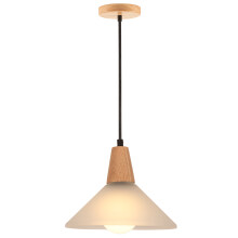 Retro Pendant Light Frosted Glass Pendant Light Modern Pendant Light Indoor Glass Ceiling Light for Living Room, Hallway, Bedroom