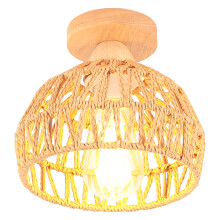 20CM Retro Ceiling Lamp Light Hemp Rope Braided Ceiling Light Modern Indoor Ceiling Light