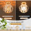 Modern Ceiling Light Creative Ceiling Lamp Metal Crystal Lampshade E27 Indoor Retro Ceiling Light (Gold) 4