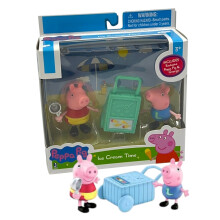 (Ice Cream Time) Peppa Pig 3" 2-Pk Figures. 4 Sets to Choose