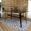 Samuel Alexander 4 Person Rectangular Glass Top Garden Dining Table and 2 Benches Set 5