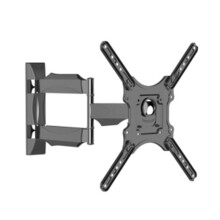 Ondersteuningsmural TV - GEMBIRD - 32'-55' - 32 kg - Inklapbaar en Draaiend - Zwart Metaal