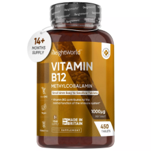 Vitamin B12 - 450 Tablets - Immune system, tiredness & fatigue - 1+ year supply