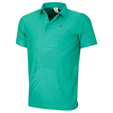 (L, Sparkling Green) Puma Golf Mens X Ptc Jacquard Moisture Wicking Palm Polo Shirt