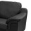 Amy Faux Leather Corner Sofa in Black 4