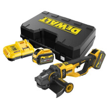 230 mm XR FLEXVOLT 54V Borstelloze Slijpmachine - DEWALT - 2 accu's 54V 3.0Ah - oplader - koffer - DCG460X2-QW
