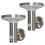 (Stainless Steel) Litecraft Uris Solar Powered Wall Lights - 2 Pack 1