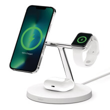 Support de chargement sans fil - Belkin - WIZ017VFWH - MagSafe - 15 Watt - Blanc